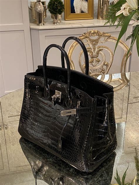 hermes birkin black crocodile price|hermes birkin alligator bag price.